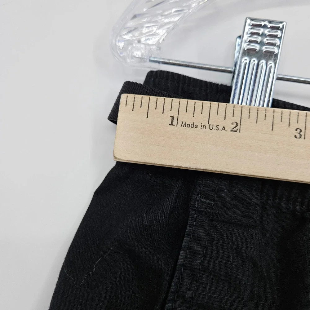 North Face Shorts Mens Large Belted Hiking Outdoor Black Travel Cargo